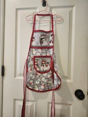Little Girls Snowman Apron